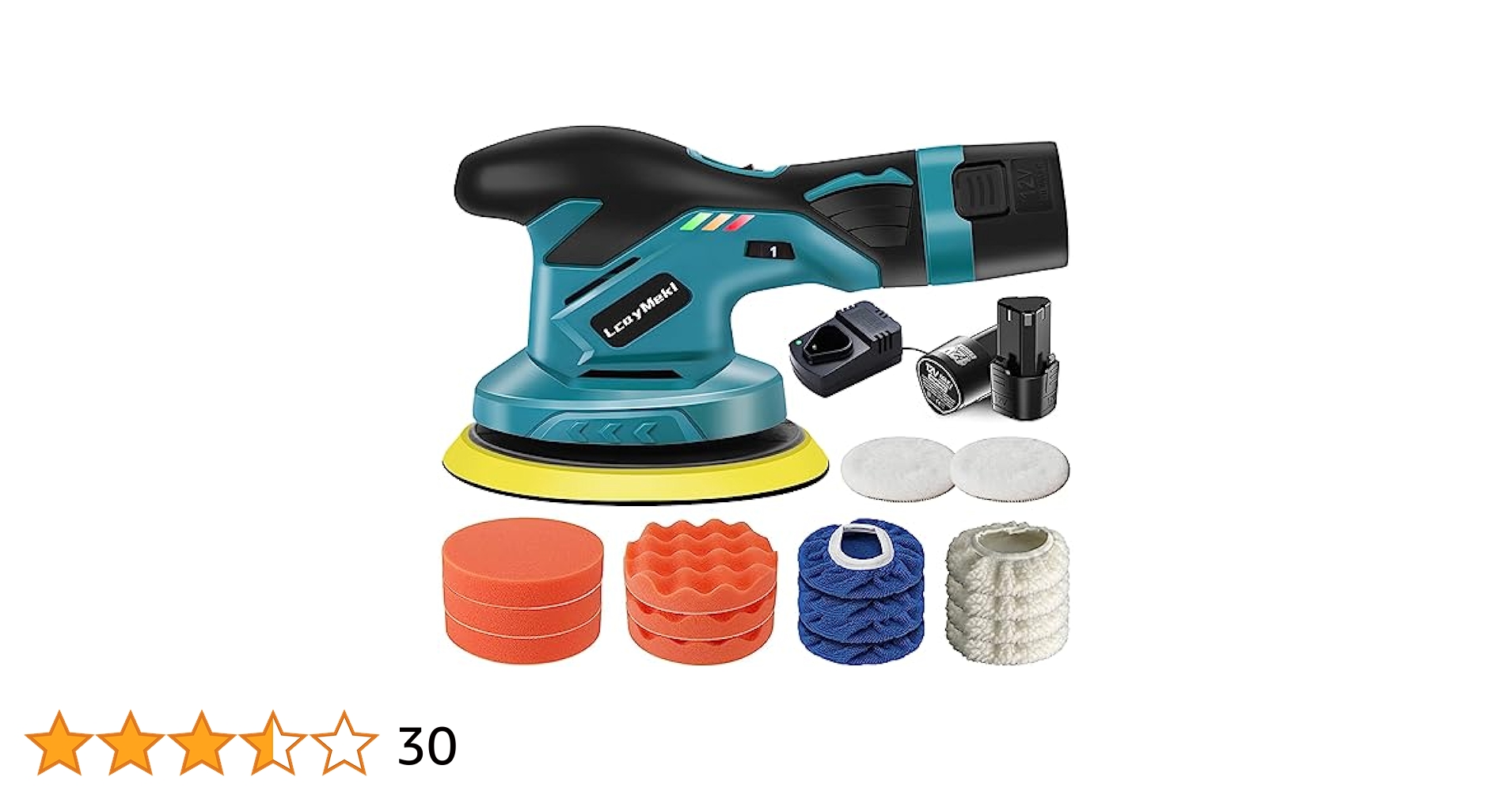 Amazon | ポリッシャー 150mm ランダムオービット電動